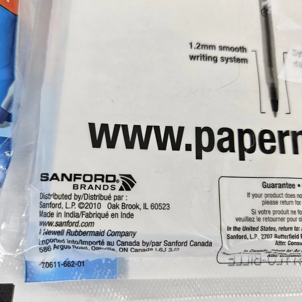 Paper Mate Eagle Ball Point Pens Blue Ink Stick 1.2mm Medium 12 Ct Capped Lot 4 - Picture 9 of 9